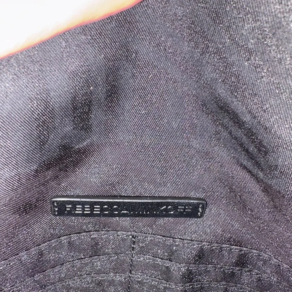 NWOT Rebecca Minkoff Black Saffiano Leather Clutch. - Picture 6 of 9